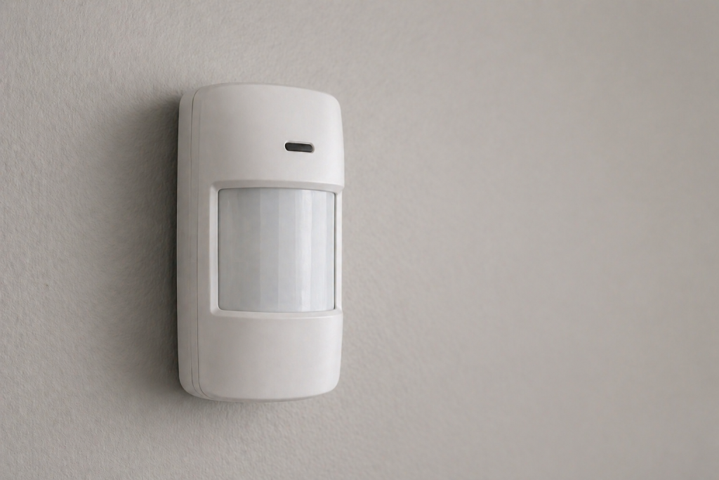 Motion detector for a alarm system